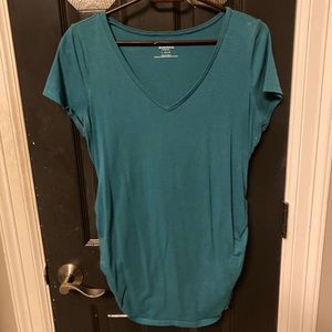 Blue maternity top